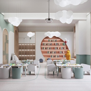 现代幼儿园3D模型下载